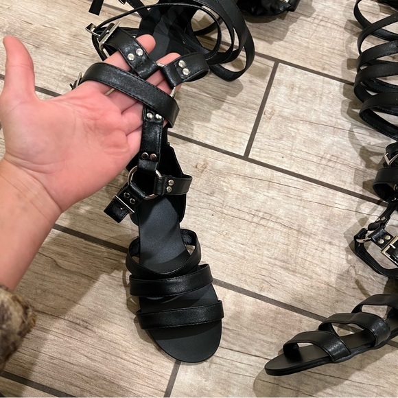 Over The Knee Gladiator Sandals Summer Boots Buckle Strap Tight High Sandals Boo - Picture 10 of 11